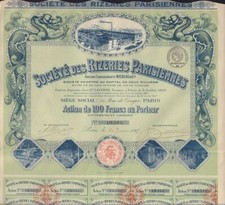 RICE :Societe des Rizeries Parisiennes Nicolas & Cie  Paris France  1917 Dragon