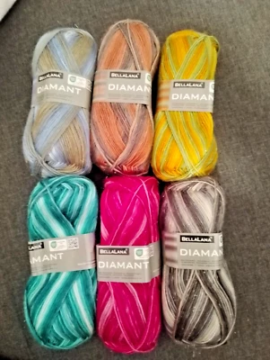 BELLALANA Diamant 100g mit leichtem Glitzer 6 Farben