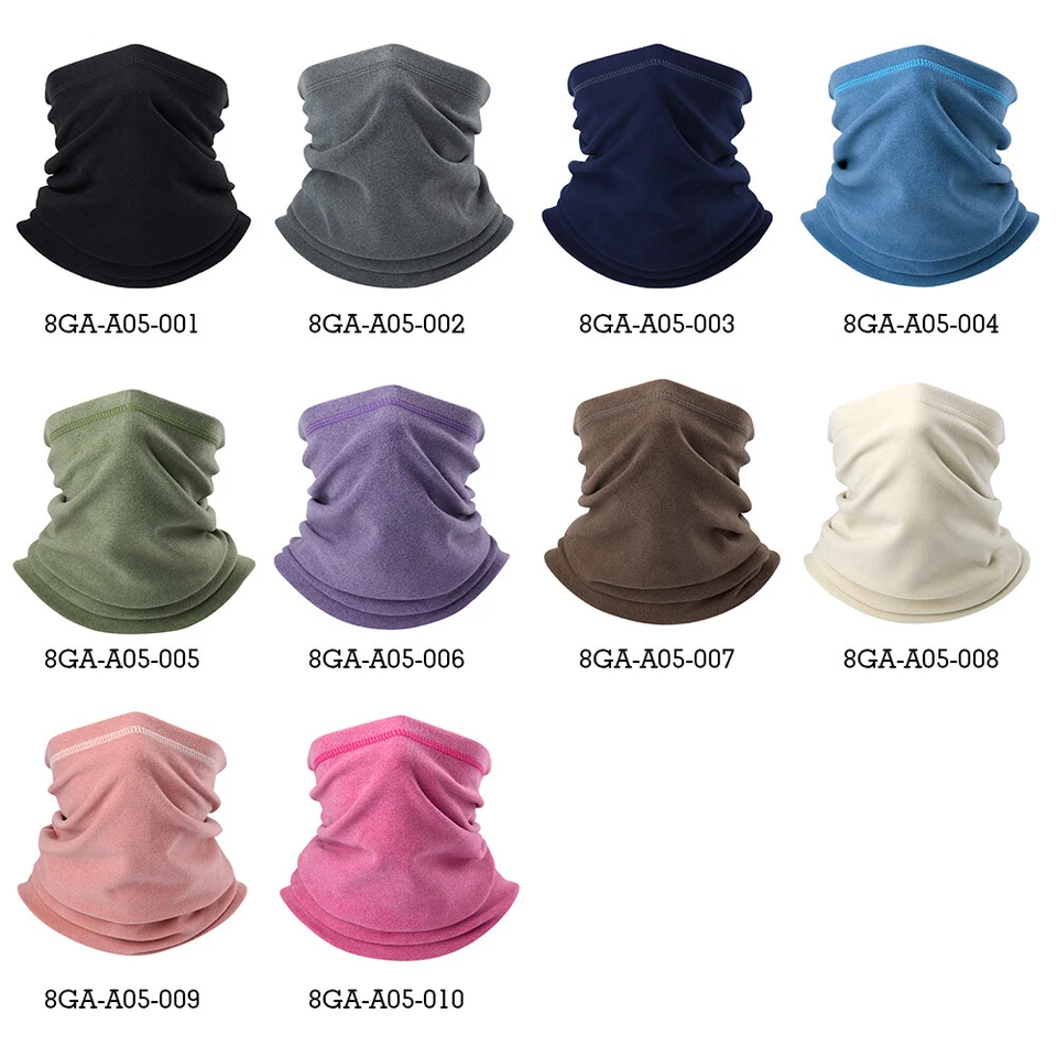 Cachecol aquecedor de pescoço polar lã pescoço tubo de esqui inverno meia máscara facial - Imagem 2 de 4