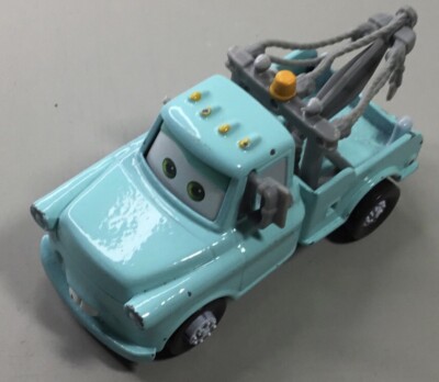 Disney Pixar Cars. Tow Mater Tow Truck. Color Light Green Vehicle