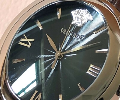 Versace Medusa Mens Bond Street Roman Blue Dial Swiss Quartz  display picture 2