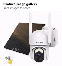 Soliom S40R LTE Cellular Security Camera, SIM Card, Pan & Tilt 2K Resolution