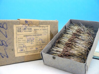 100x  22.1K Ohm 0.25W UNITRA 1% Precise Metal Film Resistors 22K1 1/4W 22,1K