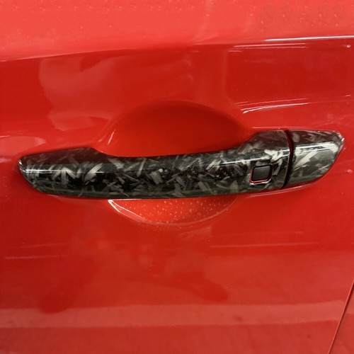 LHD Door Handle Trim Cover ABS Painted Gloss Black Fits 13-19 C117 - View #10