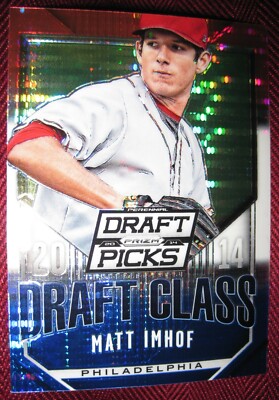 2014 PANINI DRAFT CLASS RED WHITE & BLUE PULSAR PRIZM #45 MATT IMHOF