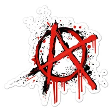 Anarchy Paint Splatter Sticker Decal
