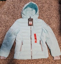 Gerry Youth Unisex Snow Welded Jacket Teal Med 10/12 Extended Cuff w/Thumb Holes