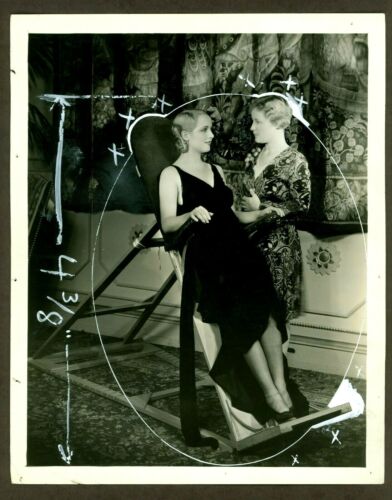 SUPER RARE CAROLE LOMBARD ORIGINAL BACKSTAGE PHOTO "THE RACKETEER" VG/FN 1929 - Picture 1 of 3