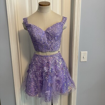 sachin and babi light blue dress Ellie Wilde EW34614 Beaded Sequin Tulle Lace-Up Dress – Mydressline