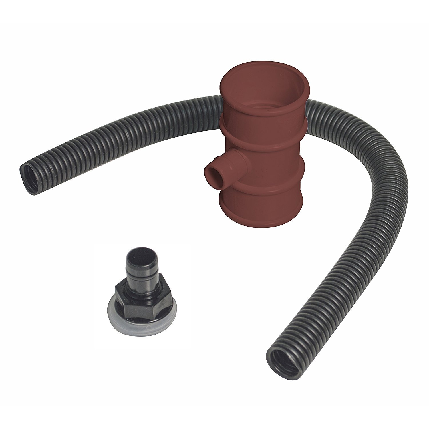 Brown Miniflo Rainwater Diverter for 50mm Downpipes Conservatory, Porch, Shed - Image 2