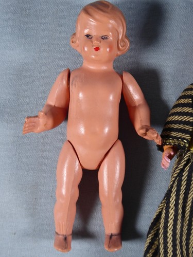 4 x vintage celluloid dolls inc. Galetti & Rheinische Gummi - Picture 4 of 15