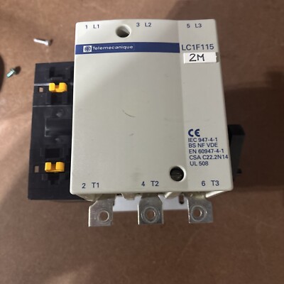 Telemecanique LC1F115 175A 3P 600V 100HP Max Coil 92/110V 50/60Hz Contactor #3