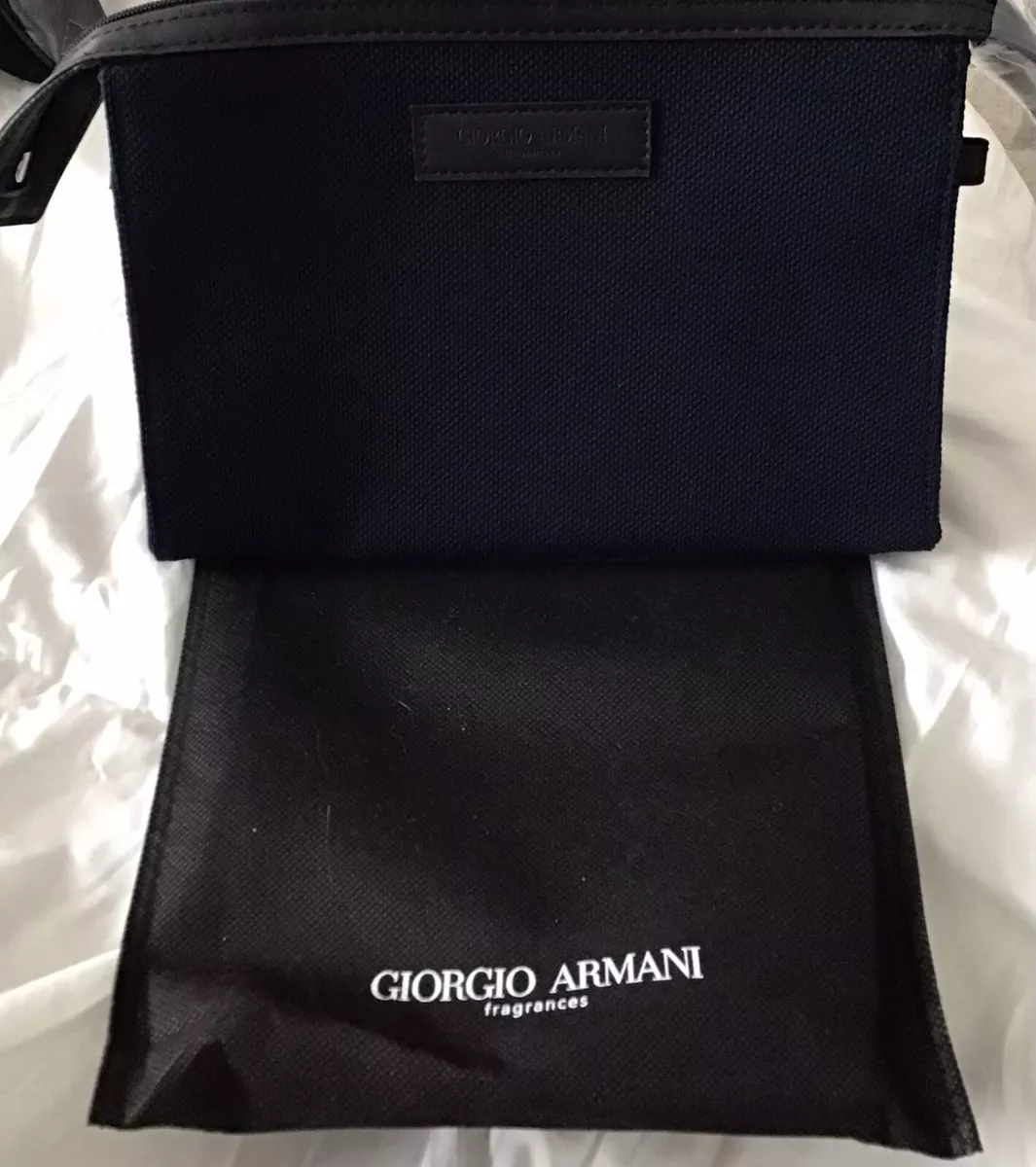 Giorgio Armani Brand New man blue travel pouch! With Dust Bag! | eBay