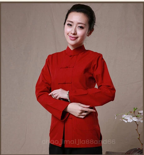 100% Cotton Chinese Traditional Women's Kung Fu Taichi Martial Arts shirt jacket - Picture 13 of 26