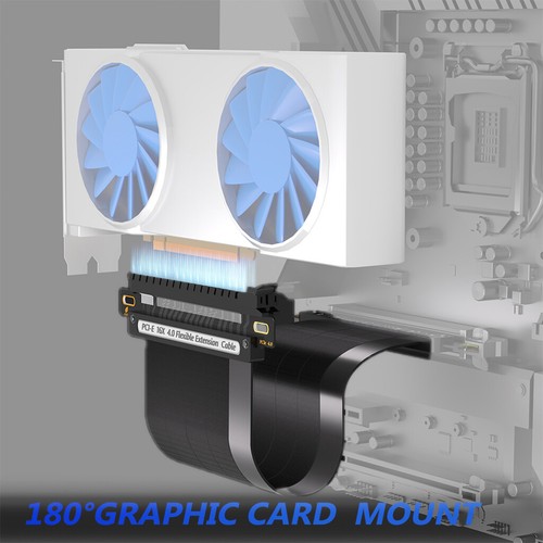 1U Server PCIE 4.0 Extension Cable PCI-e 16X 3.0 90° Male to Female Riser Card - Afbeelding 9 van 14