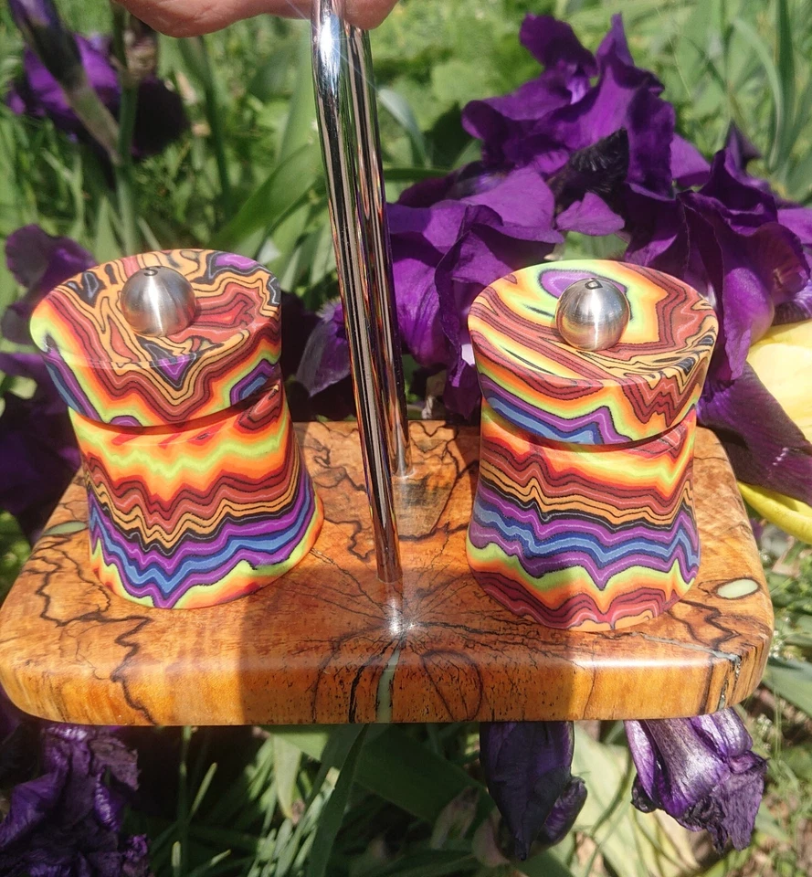 Peugeot соли и перца мельница набор стабилизированная древесина и micarta - Изображение 4 из 4