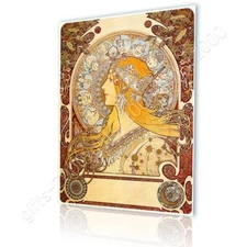 Zodiac by Alphonse Mucha | Canvas (Rolled) | Wall art artwork giclee painting