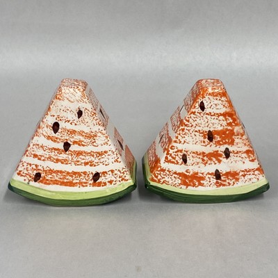 Watermelon Salt & Pepper Shakers Fruit Summer Cookout S&P Kitchen Dining