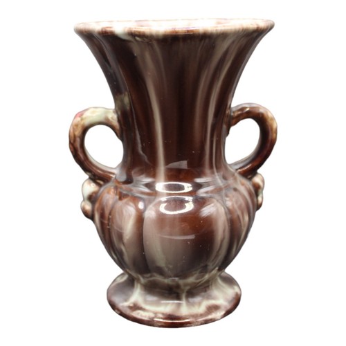 Jasba Keramik Art Pottery Amphora Vase Vintage Celadon Green and Brown MCM - Picture 8 of 9