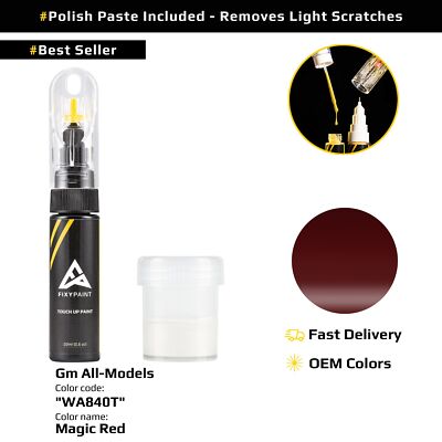 Touch up Paint for Gm All Models Code: WA840T Magic Red