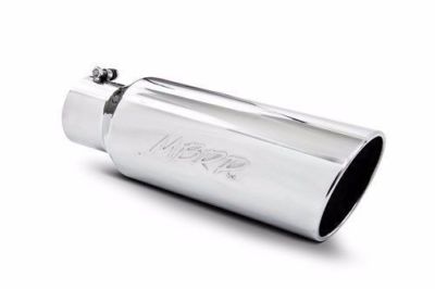 MBRP 18'' Stainless Steel Exhaust Tip Angled Rolled End 4'' Inlet 6'' Outlet T5130