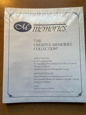 CREATIVE MEMORIES 8  x10  WHITE SCRAPBOOK PAGES REFILL RCM-10S 15 Sheets 30 Pages