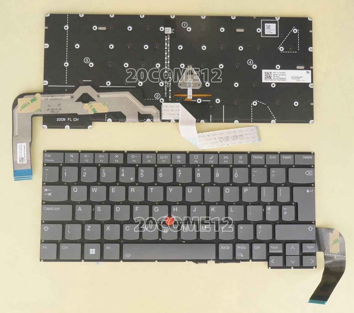 New for Lenovo Thinkpad T14s Gen 3 21BR 21BS 21CQ 21CR Keyboard 