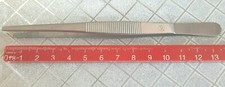 Profi-Edelstahl-Pinzette, nicht lötbar, gerade 14cm stumpf, anatomisch, Tweezers