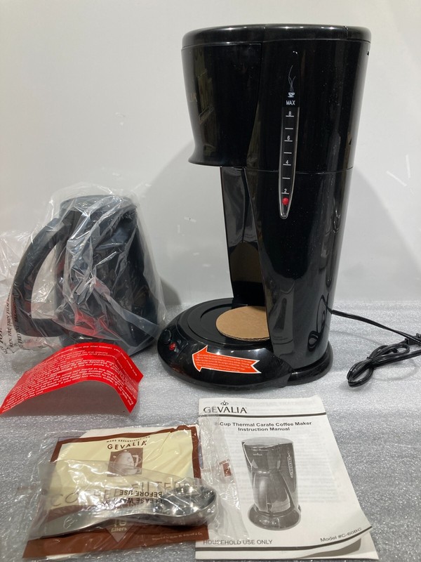 Gevalia F99 Coffee Maker 8 Cup Thermal Carafe C60-BC Black