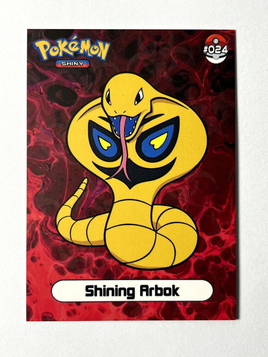 shiny arbok pokemon card - 27/68 [Darkness][Darkness] Darkness Fang (70) Flavor Text Pokmon TCG Arbok Card -