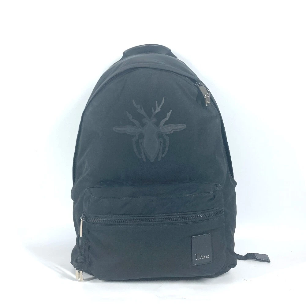 Dior Bee Logo Sac à Dos Sac à Dos Sac à Dos Nylon Noir