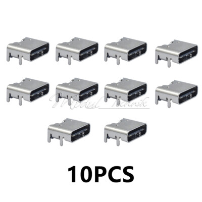 10/50/100pcs DC5V 3A 6Pin Type C 3.1 Female Socket Connector For PCB design DIY