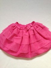 VGUC The Childrens Place Pink Tiered Tutu Tulle Skirt Skort 3T 3
