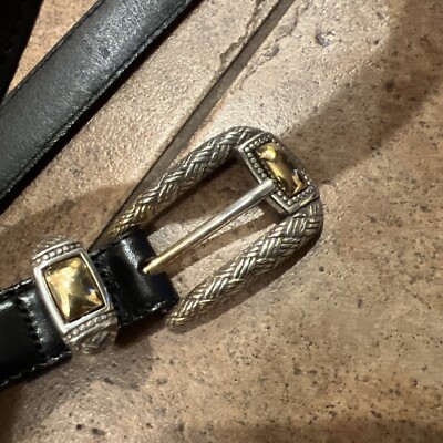 Brighton Leather and Silver Belt Sz M s-l400.jpg main image 3