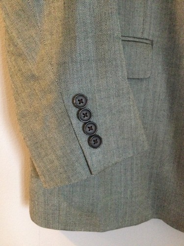Ralph lauren Blazer Mens 46R Wool Classic LRL Gray Herringbone - Picture 4 of 8