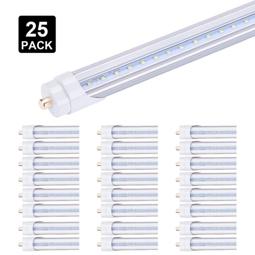 8ft led light bulbs Single Pin 45W 6500K FA8 T12 T8 Fluorescent Replacement Tube - Picture 3 of 17