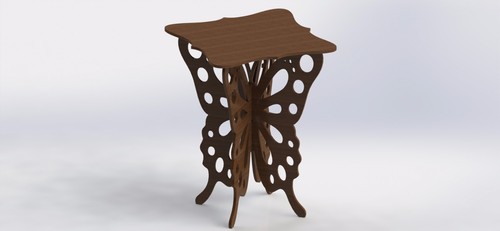 Vectors DXF Files Butterfly Table For CNC Router And Laser Aspire ArtCAM VCarve - Picture 3 of 6