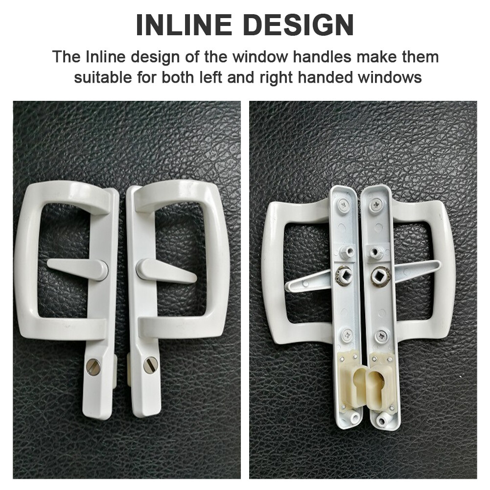 4pcs Aluminum Alloy UPVC Universal Double Glazing Window Handle Inline