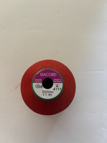 Isacord 5000m Embroidery Thread Unused Spool Dark Rust Color 1335 Dye Lot A4111 - Picture 8 of 8