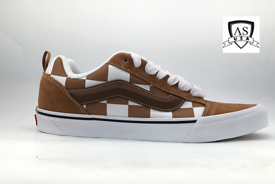 VANS Knu Skool OG 2023 MEN'S SNEAKERS VN000CRPBRO Mega Check Brown Men's Size 13