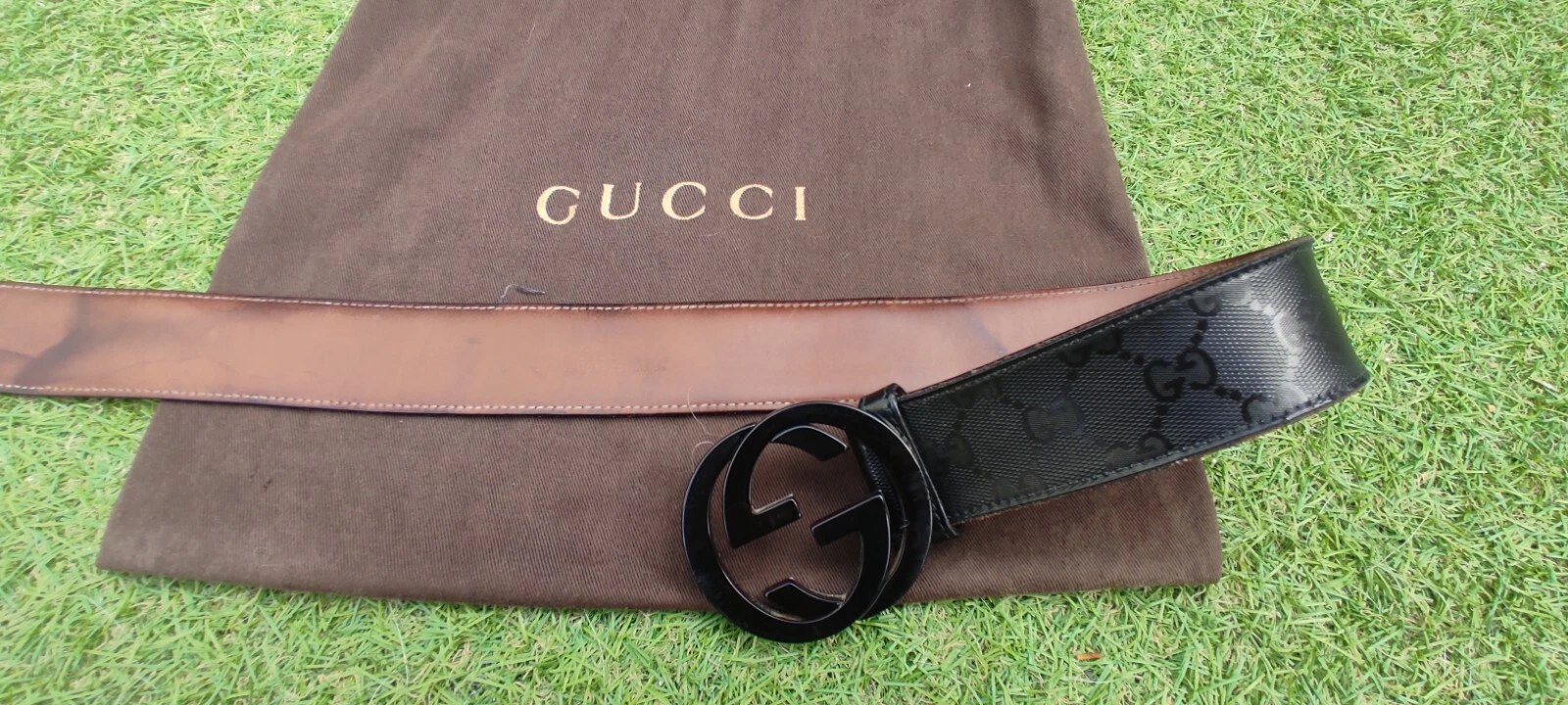 Gucci Logo Belt   Size Small 30w   34w / 85   Black   Used
