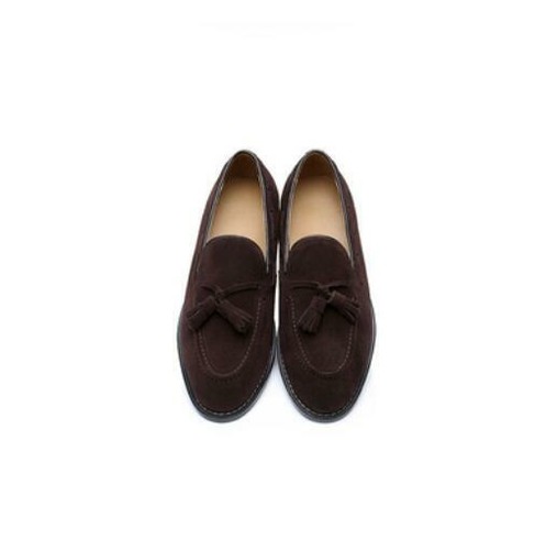 Men's Suede Leather Slip On Round Toe Formal Business Loafers Dress Party Shoes - Bild 16 von 29