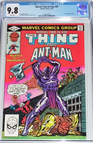 Marvel Two-in-One #87 CGC 9.8 from May 1982 Thing and Ant-Man (Scott Lang)