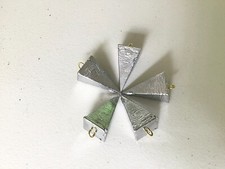 25PCS. 5OZ PYRAMID SINKERS, LEAD, WEIGHTS, FISHING, FREE SHIPPING