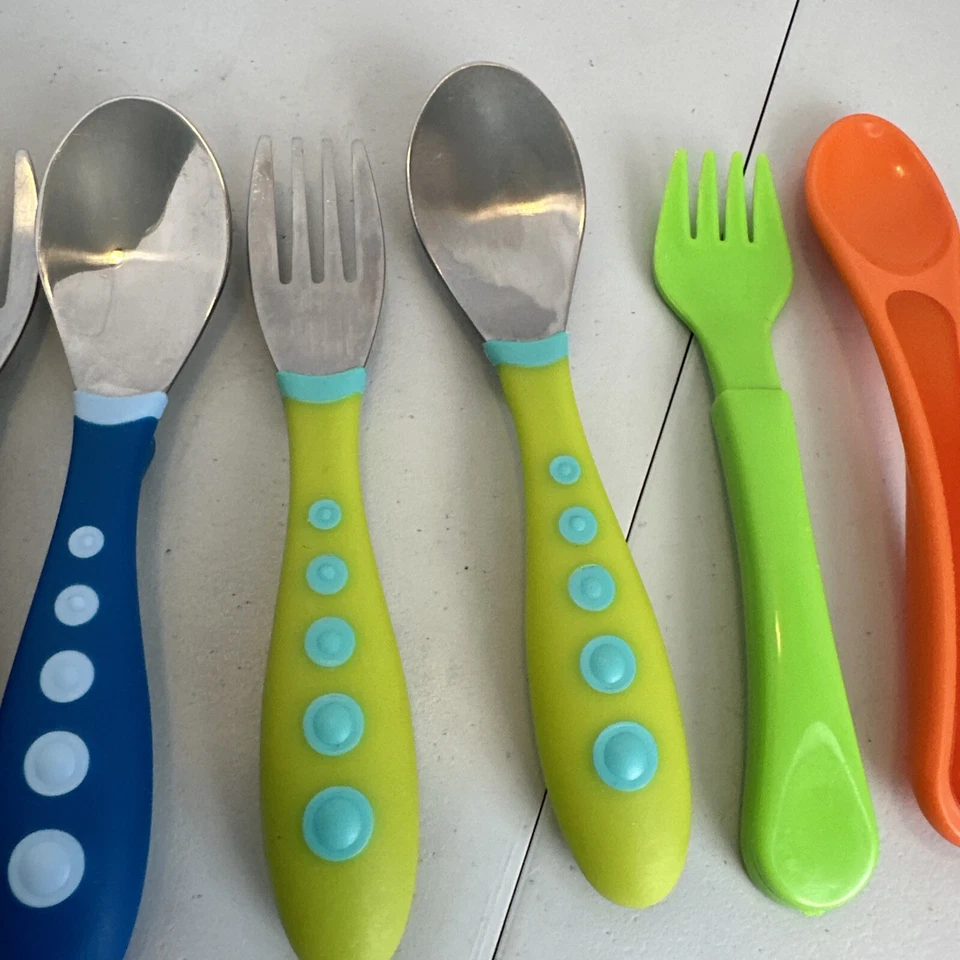 Juego de cubiertos para niños pequeños Gerber Greenbrier cuchillo cuchara popular sin marca 7 piezas Foto 3 de 4