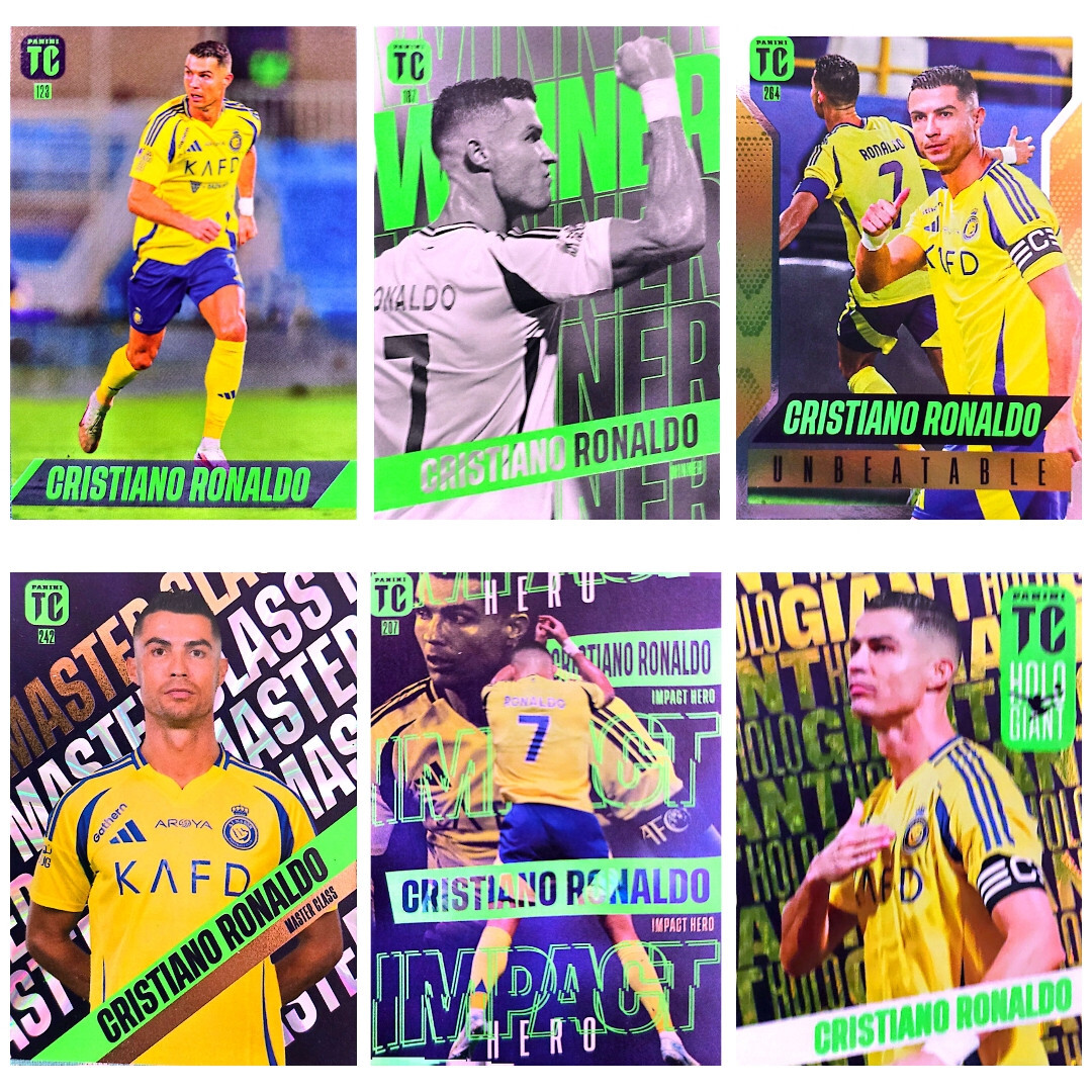 Panini -- Top Class 2025 -- 6x Cristiano Ronaldo -- Holo Giant