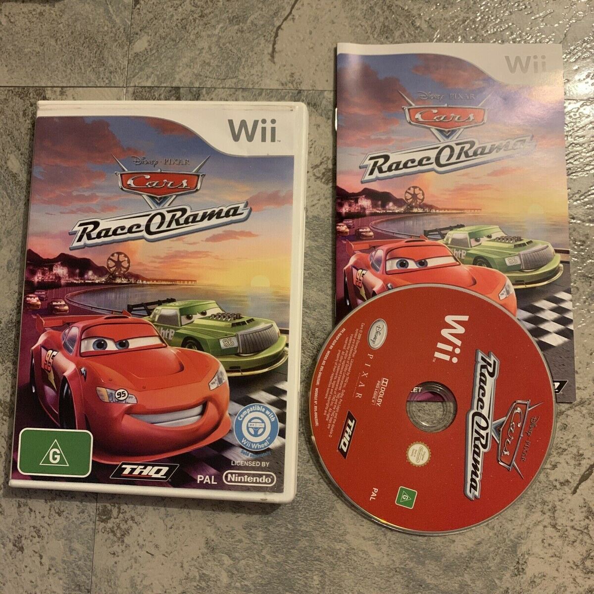 Disney Pixar Cars Race-O-Rama Nintendo Wii PAL Game With Manual – Retro Unit