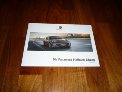 Porsche Panamera PLATINUM EDITION Prospekt 10/2012