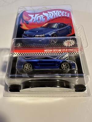 Hot Wheels RLC Nissan Skyline GTR R34 Blue GT-R #5768/12500
