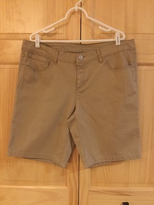 khaki denim shorts womens